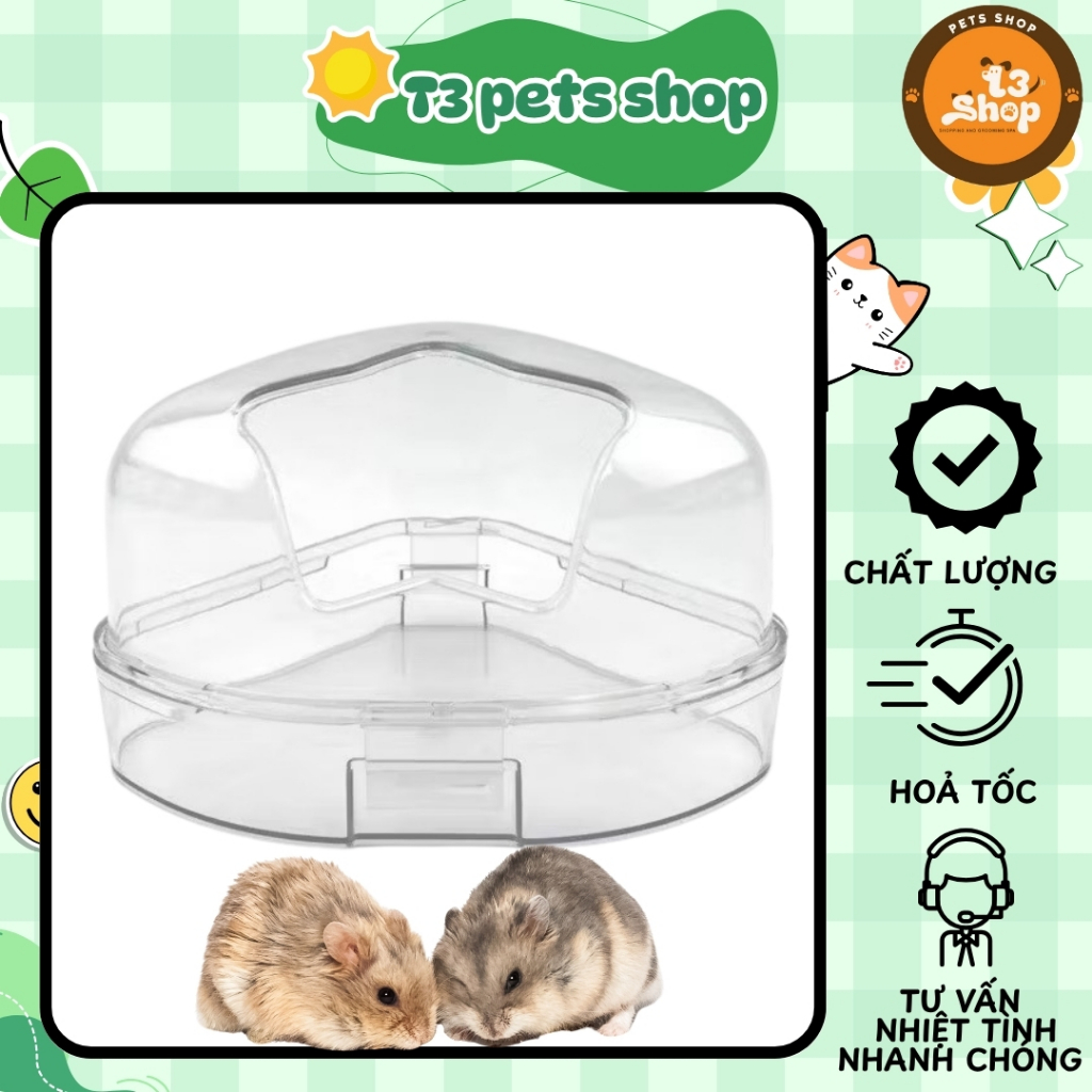 Nhà tắm ngôi sao dành cho hamster (kể cả bear tạng to) - T3 PETS SHOP