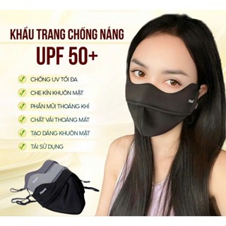 comboo 3 chiếc Khẩu trang vải Proof  Mask cotton chống nắng, bảo vệ da khỏi tia UV