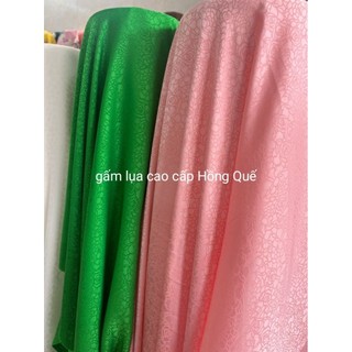 [ VẢI ÁO DÀI ] GẤM LỤA CCẤP HỒNG QUẾ