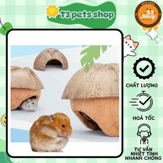 nhà hang dừa cho hamster / sóc / bò sát - T3 PETS SHOP