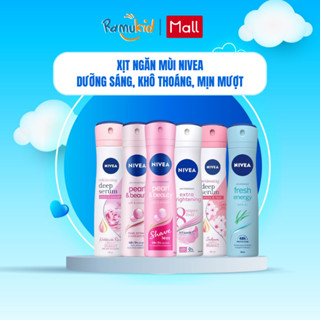 Xịt Khử Mùi Trắng Da Cho Nữ Nivea 150ml - Giảm Tiết Mồ Hôi, Không Chứa Cồn, Ngăn Mùi Hiệu Quả