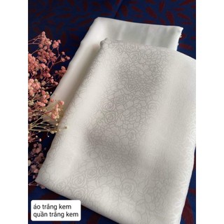 [ VẢI ÁO DÀI ] GẤM LỤA CCẤP HỒNG QUẾ