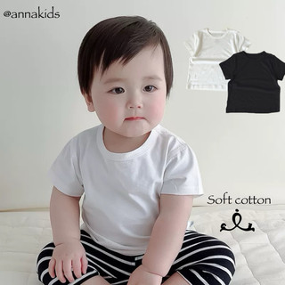  Áo thun trơn cho bé trai   bé gái co giãn 4 chiều 
