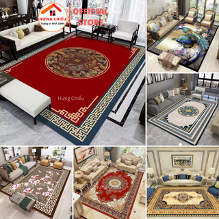  Thảm trải sàn trang trí phòng khách nỉ lì bali 3D 1m6x2m3 và 2mx3m hoạ tiết hiện đại sang trọng decor phòng ngủ ED14 