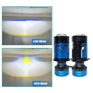    MT  Đèn Pha LED Bi Cầu C300 MT - 90W Pha Màn Chập + Tâm Trợ Pha Laser Chiếu Xa 200m Chuyên Lắp Oto Xe Máy Chân H4 