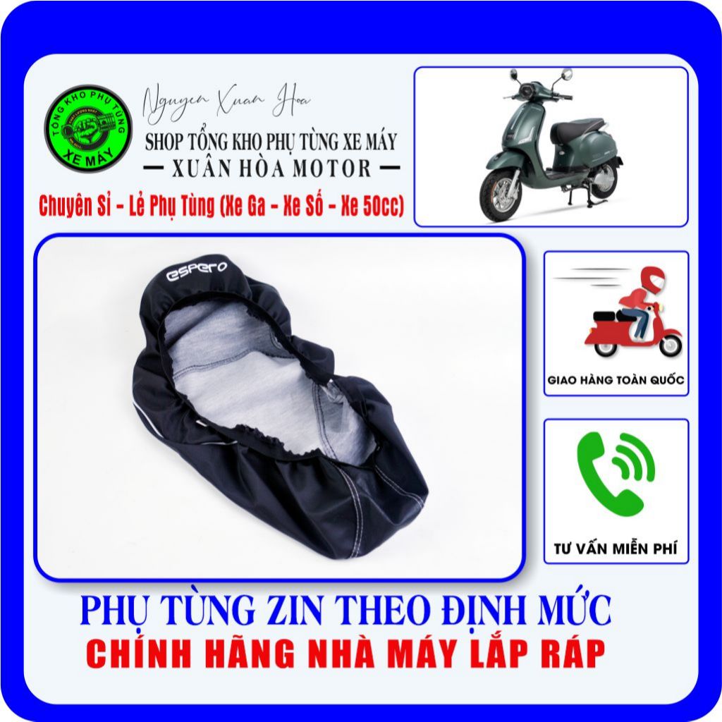 Da yên/ Vỏ bọc yên Vespa Espero/ Vespa 50cc (Hàng chính hãng theo định mức lắp ráp của nhà máy Esper