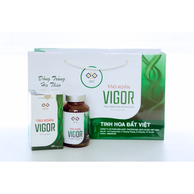Tảo xoắn Spirulina viên nang/viên nén VIGOR chính hãng