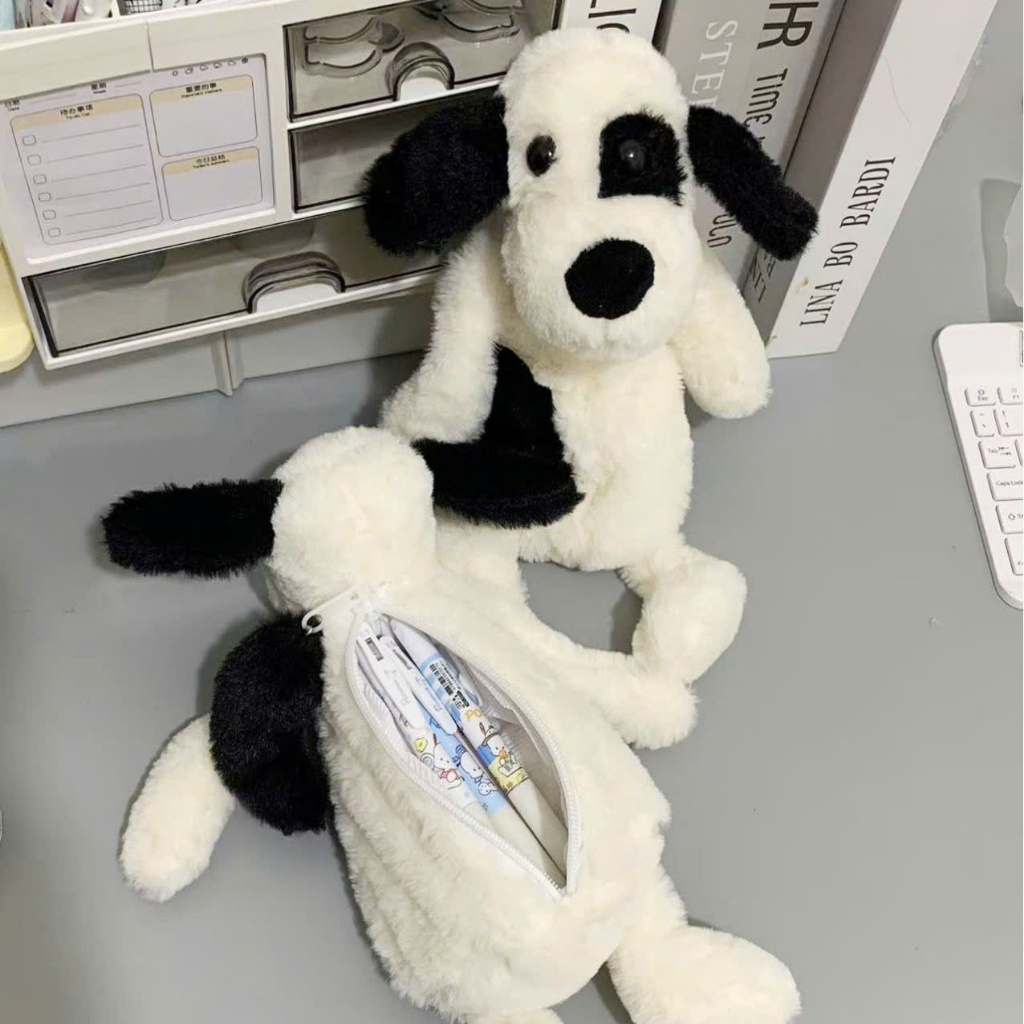 [ Tặng móc khóa] M89-Túi bút CÚN ĐỐM mắt thâm