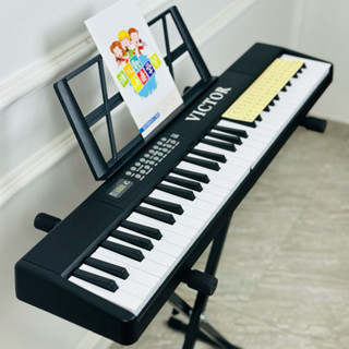 Đàn Piano Điện VicTor Gấp Gọn 61 phím, Phím cảm ứng lực -Tặng Khoá Học Online