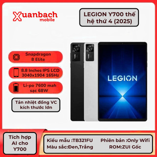  Máy tính bảng Lenovo Legion Y700 Gen 4 fullbox liekenew 2025  12GB - 256GB  - Chip Snapdragon 8 Elite 