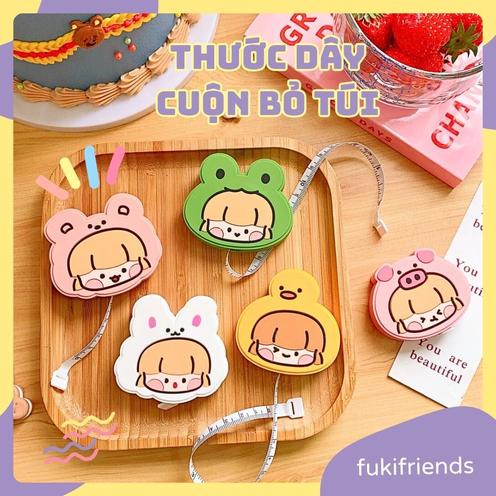 Thước dây cuộn thu rút tự động Cô bé Cosplay