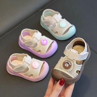 CP1 Giày tập đi chống trượt mềm mại thoáng khí cho bé trai bé gái , chống vấp giày mũi cao