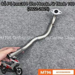 Cổ Pô Inox 304 Cho Xe Honda Airblade 160 (AB 160) Cứng Cáp Không Gỉ Sét