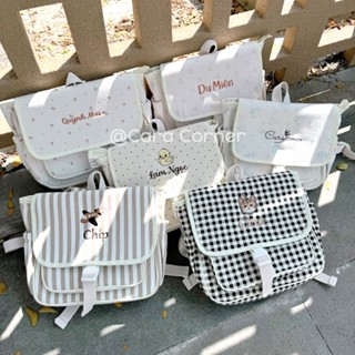 [CARA CORNER] Balo đi học cho bé - thêu tên theo yêu cầu