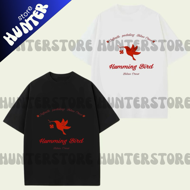 [HOẢ TỐC] HUNTERSTORE Áo thun humming birds crew WINDBREAKER manhwa Jay Jo áo thun anime áo phông na