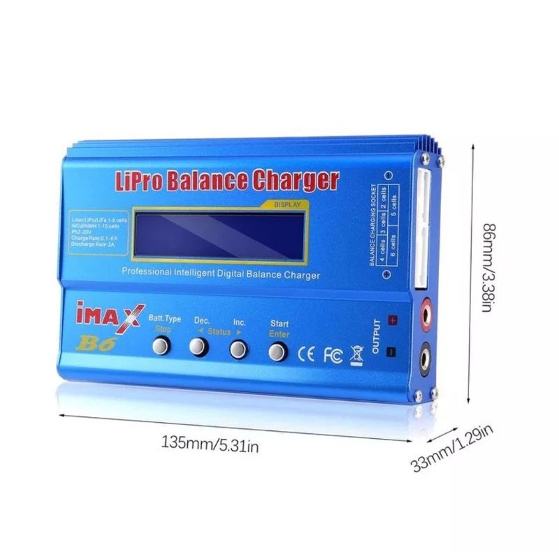 Thạnh lý Sạc B6 V2 bản mới , bộ sạc imax b6 tặng bộ dây sạc, sạc và test dung lượng pin đa năng IMAX