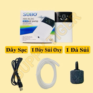 MÁY SỦI OXY TÍCH ĐIỆN SOBO (168 - 1 Vòi) &  268 - 2 Vòi) CHO HỒ CÁ CẢNH