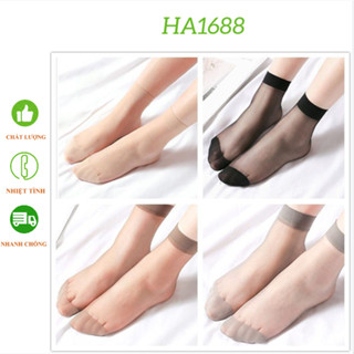 (Combo 10 đôi)Tất da chân - Tất giấy nữ siêu dai, siêu bền,mỏng chống nắng co giãn tốt loại đẹp HA1688