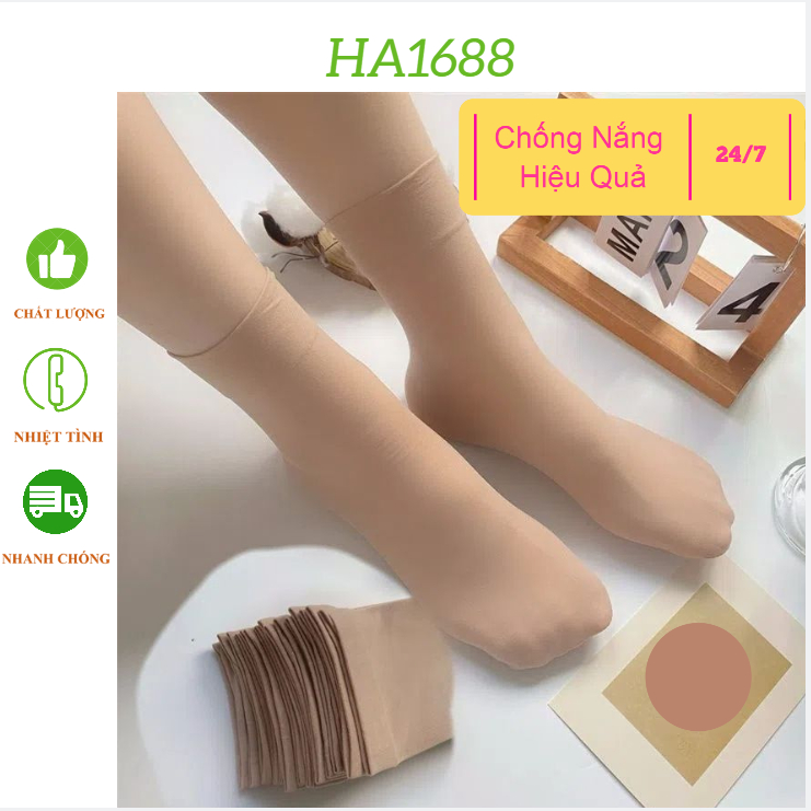 [Combo] Tất Da chân Cao cổ,Vớ Da Chống Nắng,Chống Lạnh Nữ,Vải Mềm Mại Dày Vừa Phải Phù Hợp Bốn Mùa Ha1688