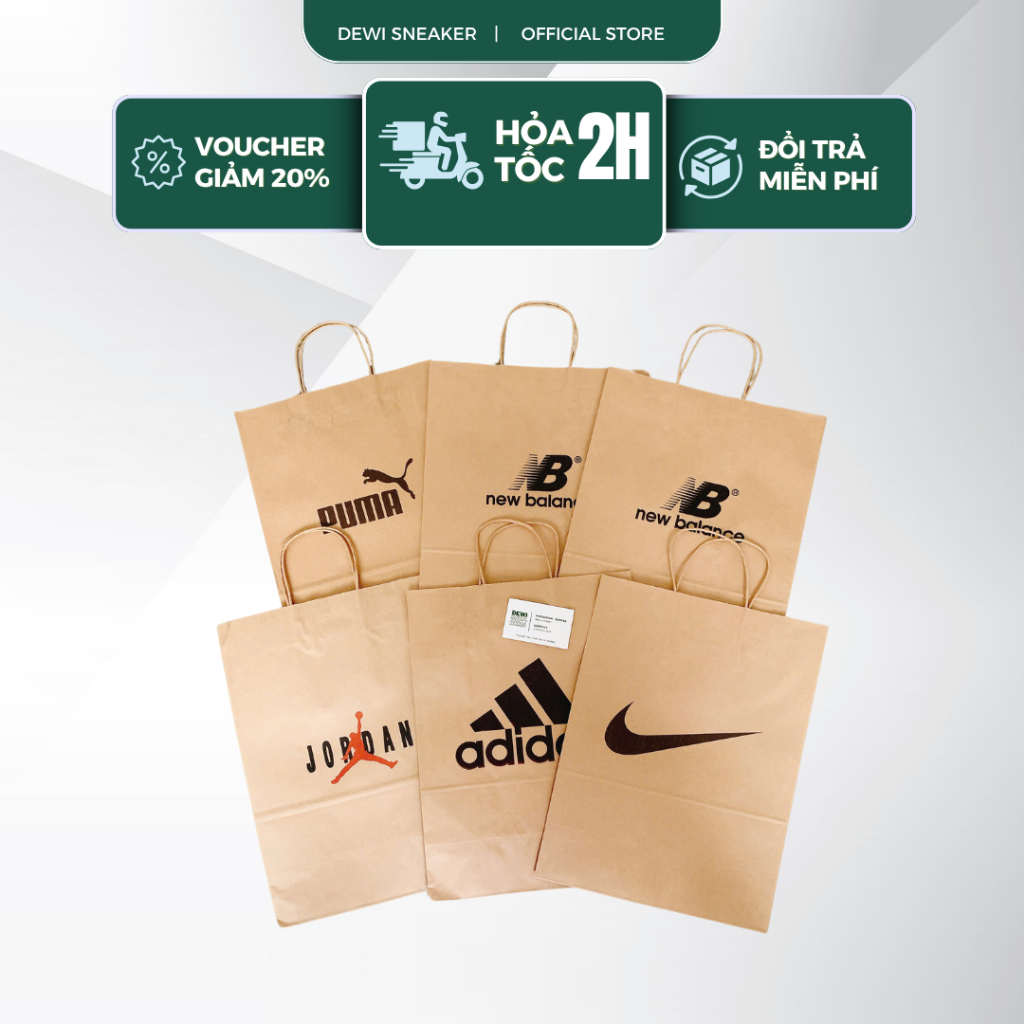 Túi giấy đựng giày dép các hãng