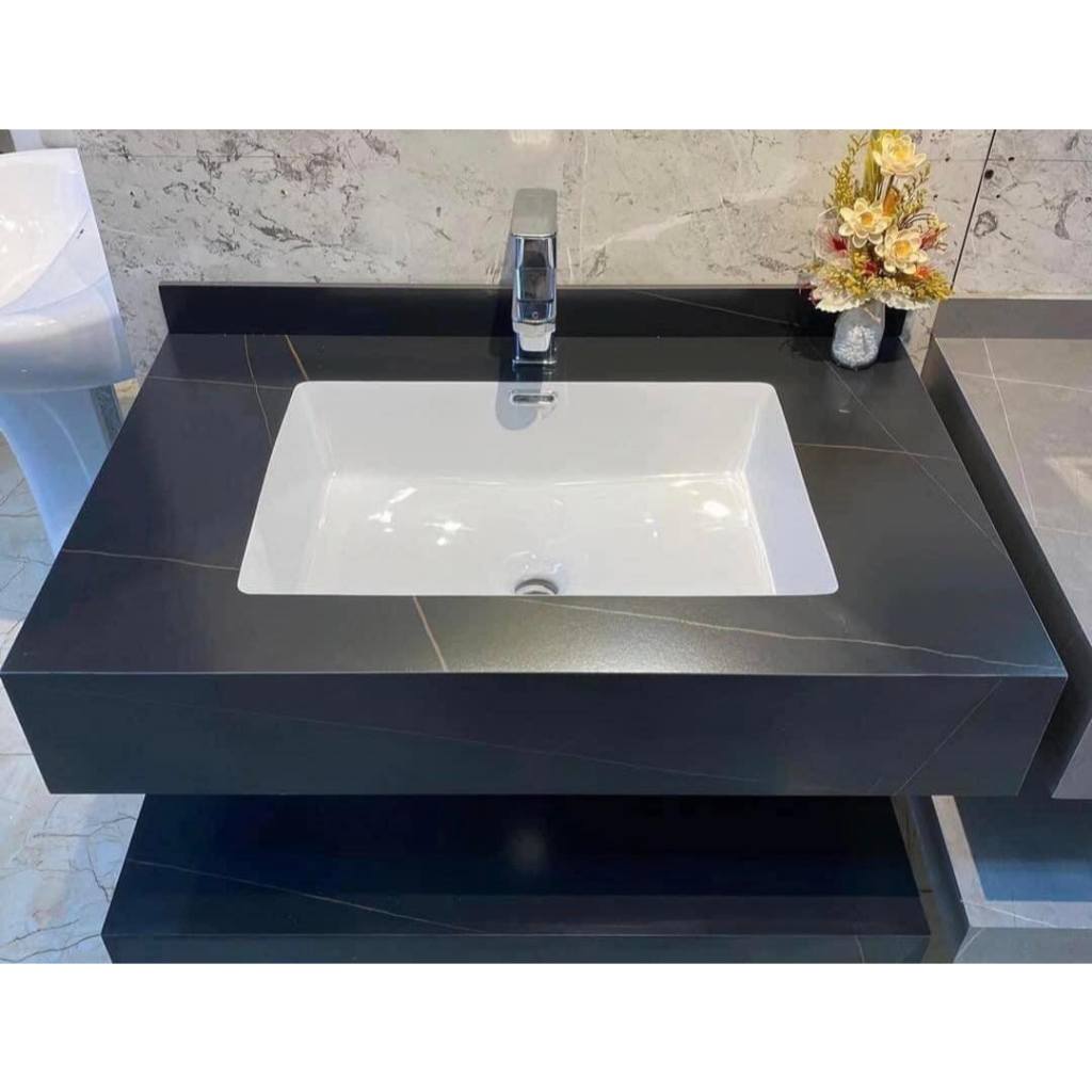 Bàn Đá Nhân Tạo Chống Trầy 2 Tầng Lavabo Âm Tràn Viền - VỪA ĐẸP LẠI VỪA SANG TRỌNG