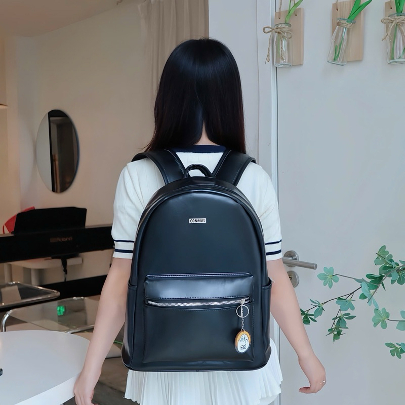 Balo CONMAS BRAND - Lumi 2 backpack balo da pu cao cấp, đi học đi chơi xinh xắn
