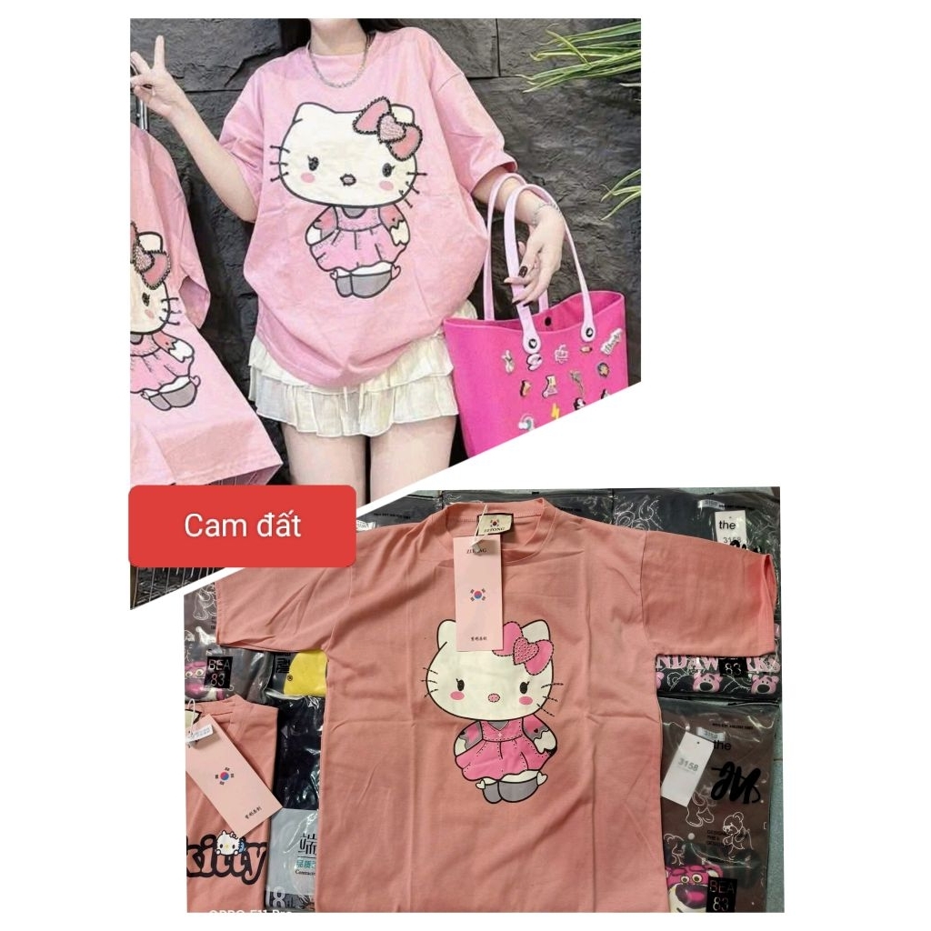 Áo phông unisex zitong form rộng dưới 75kg thun cotton khô ctk