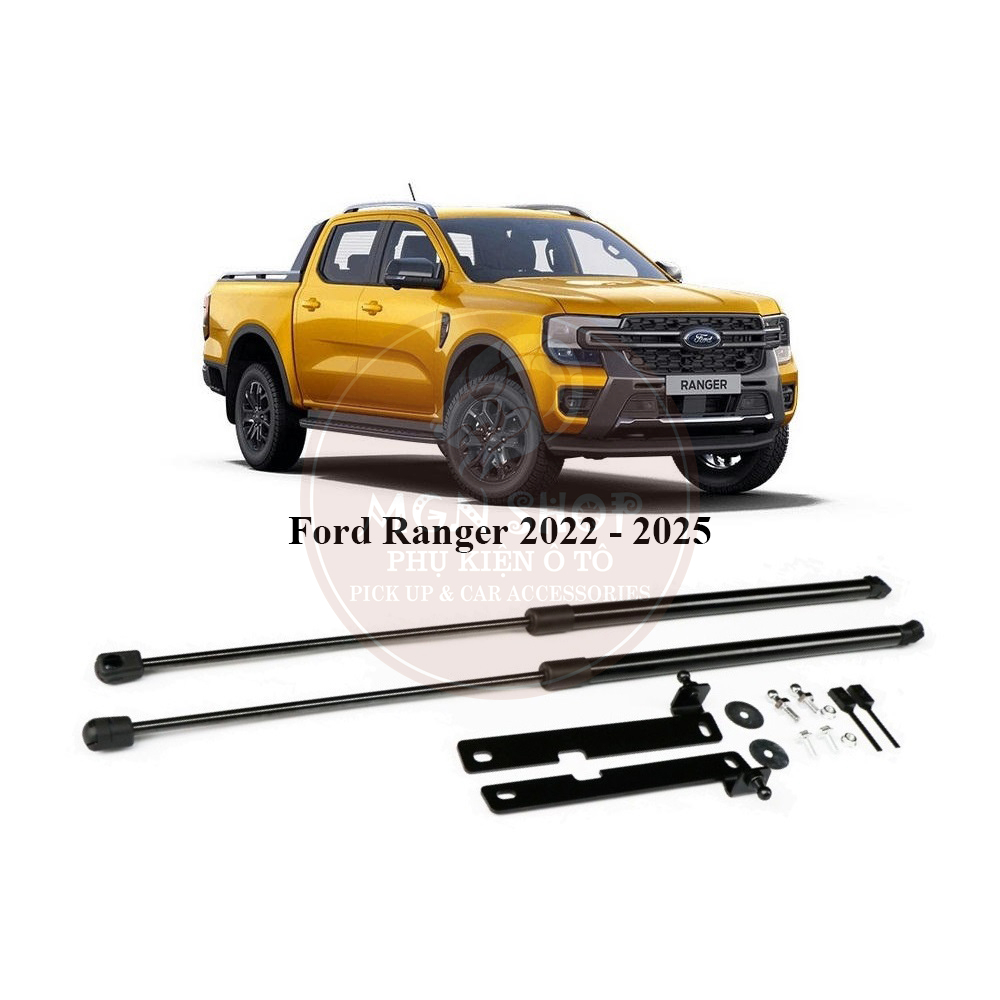 [Ty thủy lực] [Ford Ranger 2022 - 2025] đẩy mở nắp capo