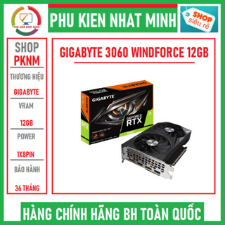 Card màn hình Gigabyte RTX 3060 WINDFORCE OC 12G hàng chính hãng TLC phân phối bảo hành 36 tháng
