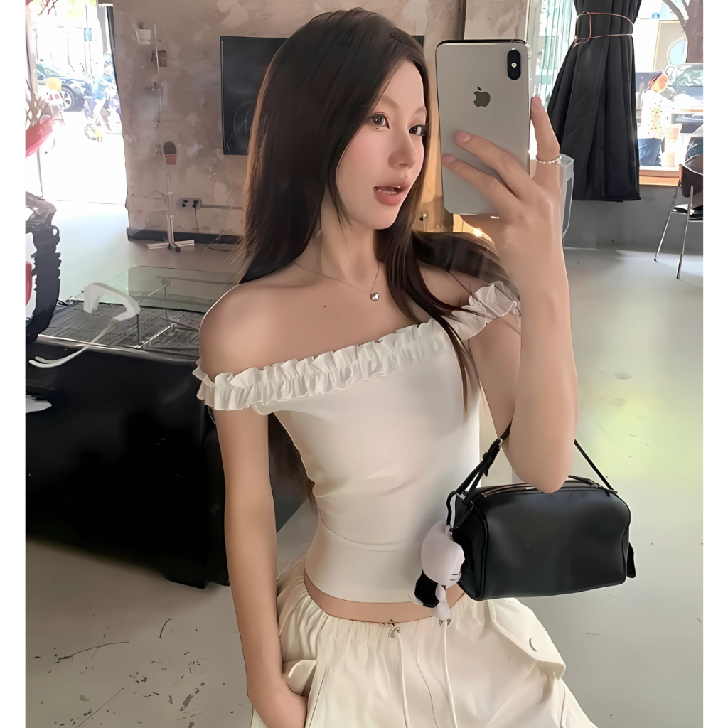 (DEAL MỞ BÁN) Áo Thun Nữ Trễ Vai Viền Bèo BYJANE-655 | BigBuy360 - bigbuy360.vn