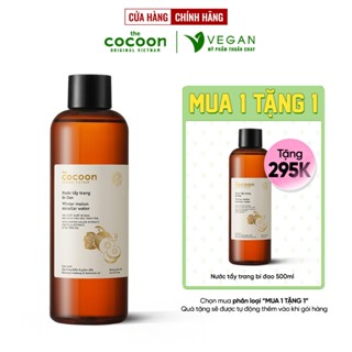 Nước tẩy trang bí đao The Cocoon Vietnam 500ml thuần chay cho da dầu mụn