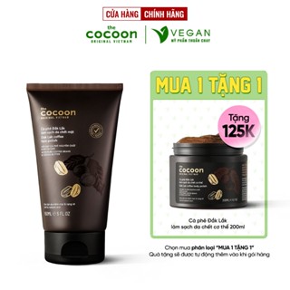 Tẩy Tế Bào chết Cà phê Đắk Lắk làm sạch da chết mặt cocoon 150ml - VEGAN mỹ phẩm thuần chay