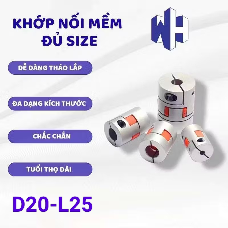 Khớp nối mềm đủ size D20-L25