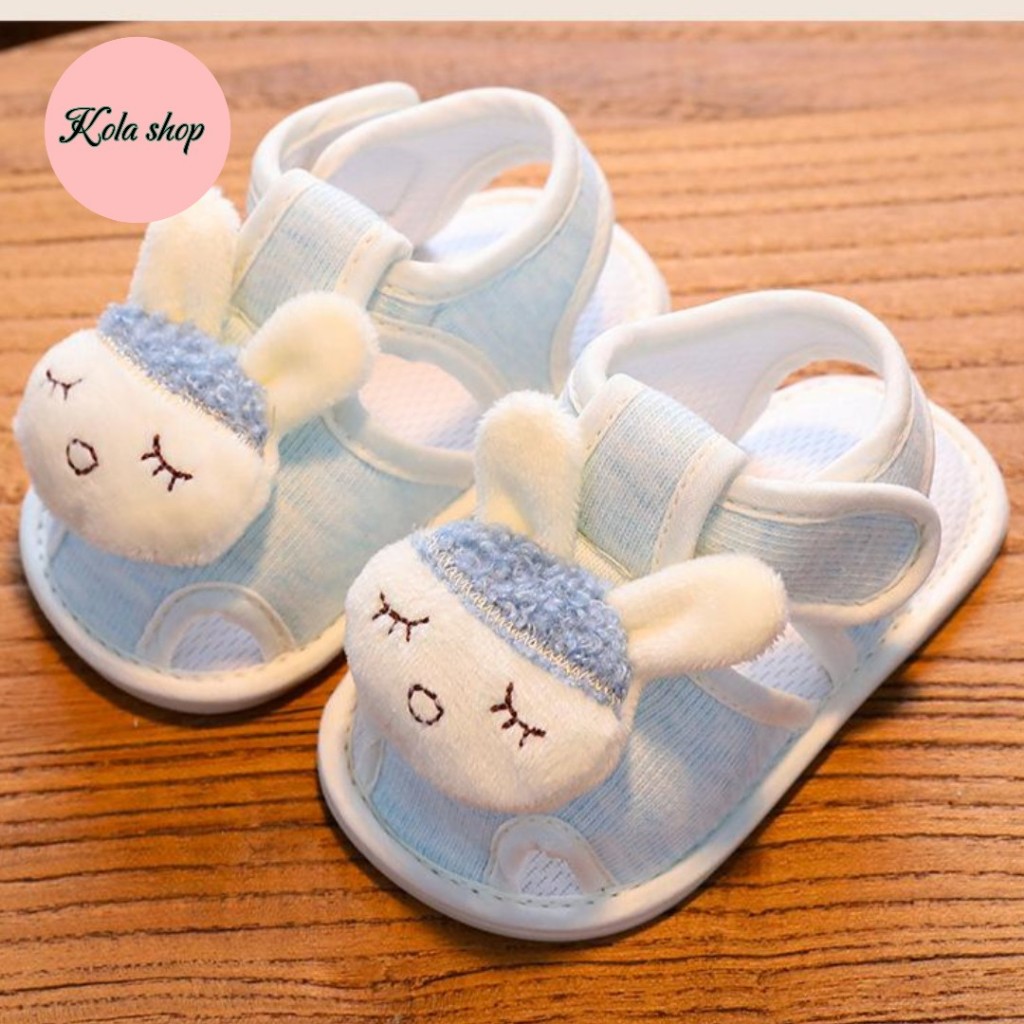 Dép vải tập đi cho bé đế cao su chống trượt siêu yêu