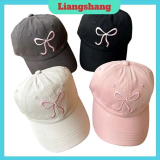 Mũ lưỡi trai " thêu nơ LA " cho nam nữ - Nón lưỡi trai nơ cute Form Mềm Chất Vải KAKI Thoáng Mát phong cách. .