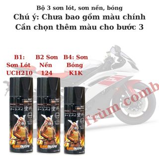 Bộ Sơn lót Sơn nền sơn bóng Samurai UCH210 124 K1K (CHÚ Ý CHƯA BAO GỒM MÀU CHÍNH, CẦN CHỌN THÊM MÀU CHÍNH