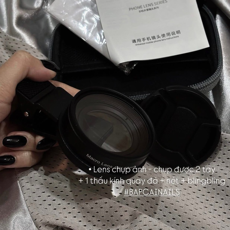 Lens chụp ảnh Bling - lens quay chụp móng nail