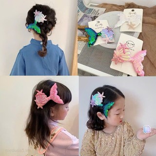 Kẹp đuôi cá vỏ sò sao biển dễ thương cho bé đi biển đi chơi