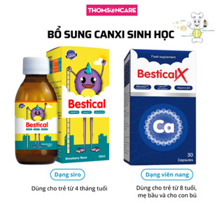 Bổ sung Canxi Bestical 120ml, có thêm D3 K2 cho bé, giúp giảm còi xương, tăng chiều cao cho trẻ vượt trội - Thomsoncare