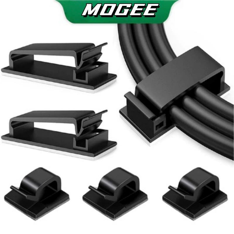 Nẹp Dây Điện Dán Tường Cố Định Dây Điện Dây Cáp Kẹp Dây Điện Tự Dính Size Lớn Đi Dây Gọn Gàng D06 MOGEE