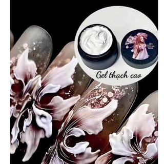 Gel thạch cao khô làm nail, gel thạch cao vẽ hoa nổi