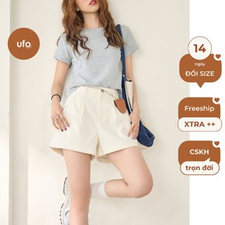 Quần short kaki mềm form A basic lên gấu lơ-vê - Tuna Basic Short - by U.found