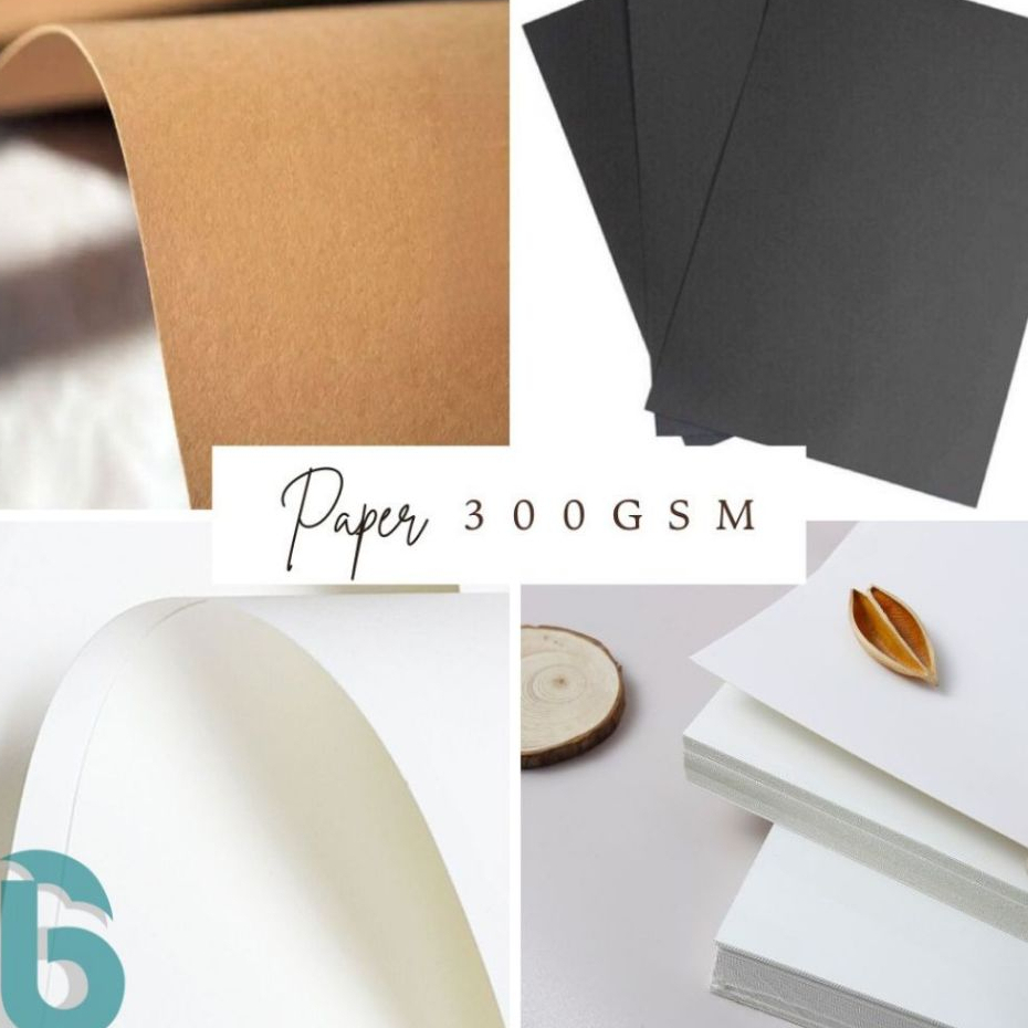 [BÌA GIẤY 300GMS-A4] COMBO 20,50 BÌA GIẤY KRAFT, FORD, COUCHE, IVORY | CHẤT LƯỢNG, ĐẸP - BAOBIONLINE