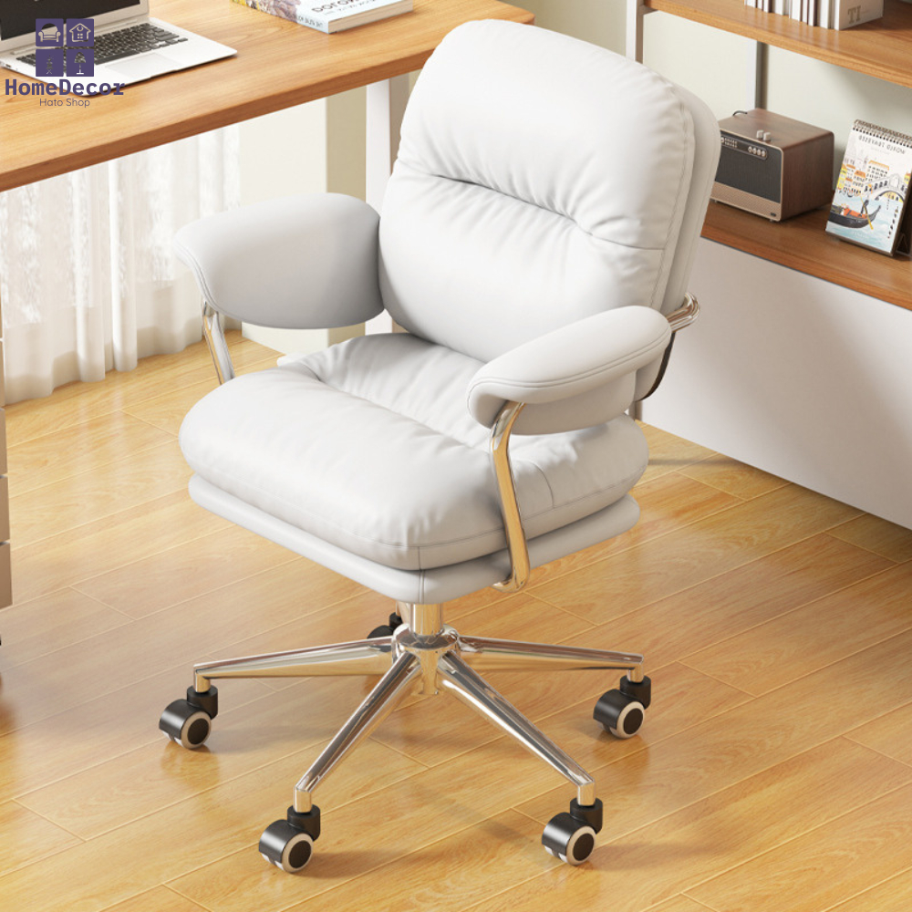 Ghế Xoay Văn Phòng HT12 Nhập Khẩu Da PU Cao Cấp, Ghế Ngồi Máy Tính Tựa Lưng Thiết Kế Hiện Đại, Ghế Decor Phòng | BigBuy360 - bigbuy360.vn