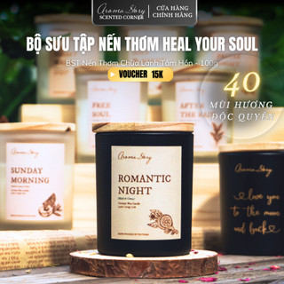  Nến Thơm Thủy Tinh Cao Cấp Tự Nhiên Giúp Dễ Ngủ Thư Giãn Aroma Story Nhiều Hương Size 50g 100g 