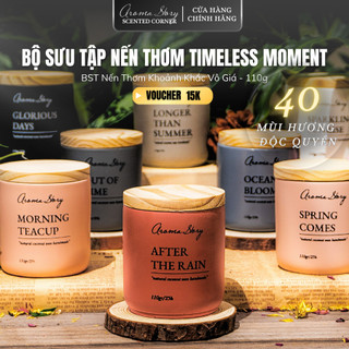 Nến Thơm Cao Cấp, Tự Nhiên Aroma Story Cốc Xi Măng Nhiều Hương Size 110g/200g/250g