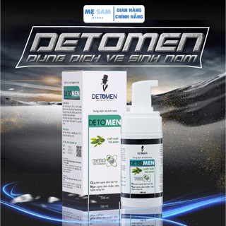 [Mua 2 Tặng 1] Dung Dịch Vệ Sinh Nam Giới Detomen Bọt Vệ Sinh Nam Ngăn Ngừa Hạt Ngọc Kháng Khuẩn Hương Bạc Hà 100ml