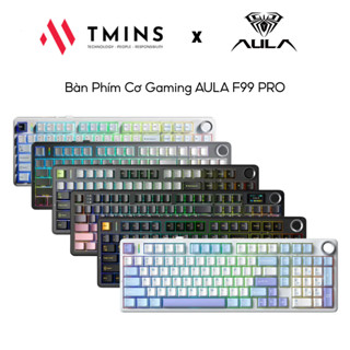Bàn Phím Cơ AULA F99 PRO ( 3 MODE / Mạch xuôi / Có núm xoay / Hot-swap / LED RGB ) - Hàng Chính Hãng