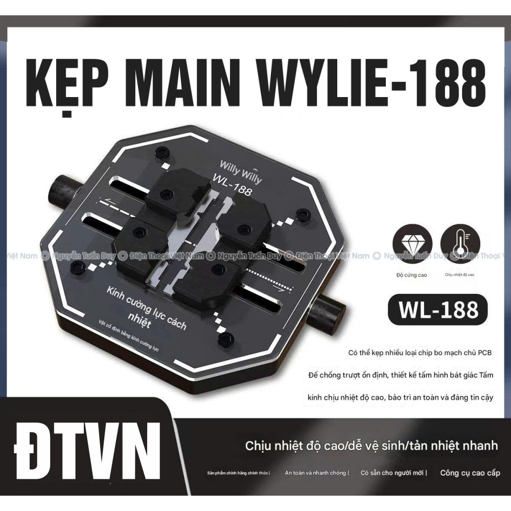 Kẹp Main Wylie WL-188 chống trượt, ổn định