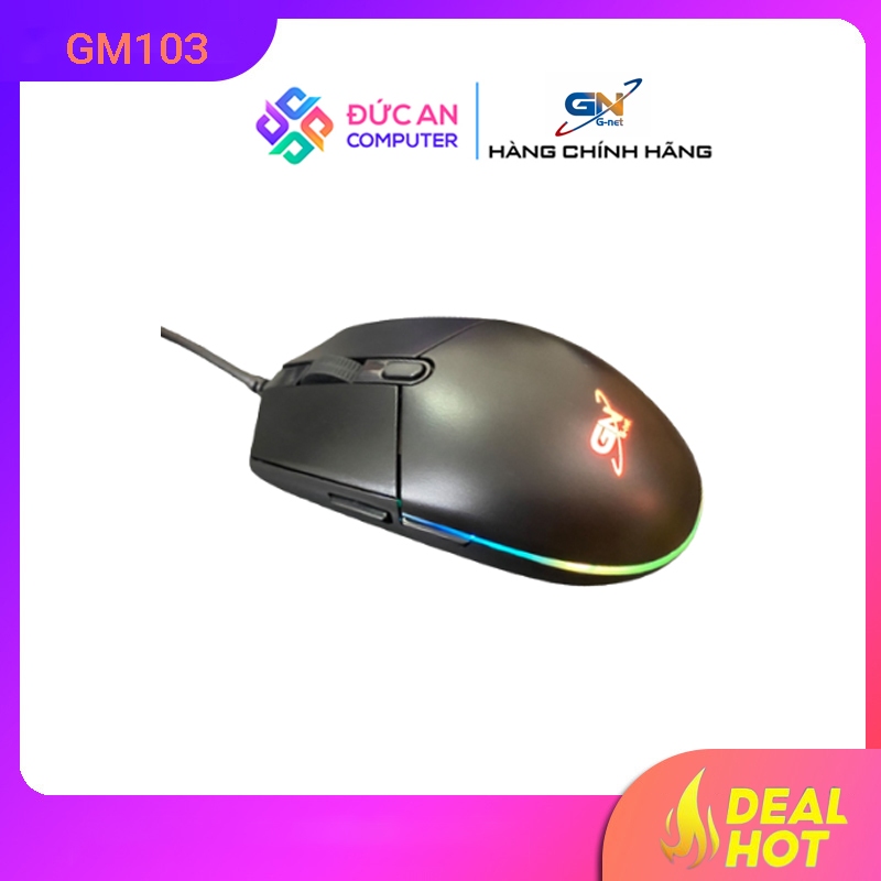 Chuột Gaming GNET GM103 (RGB / Đen)
